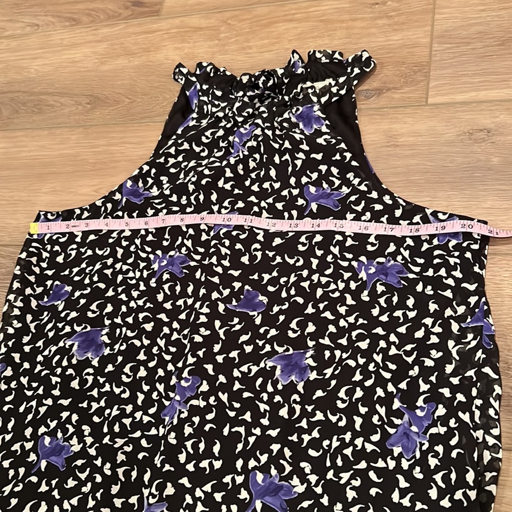 NWT BCBG Generation Relax Halter Neck Tie Chiffon Mini Fallen Petal Large - Picture 10 of 16